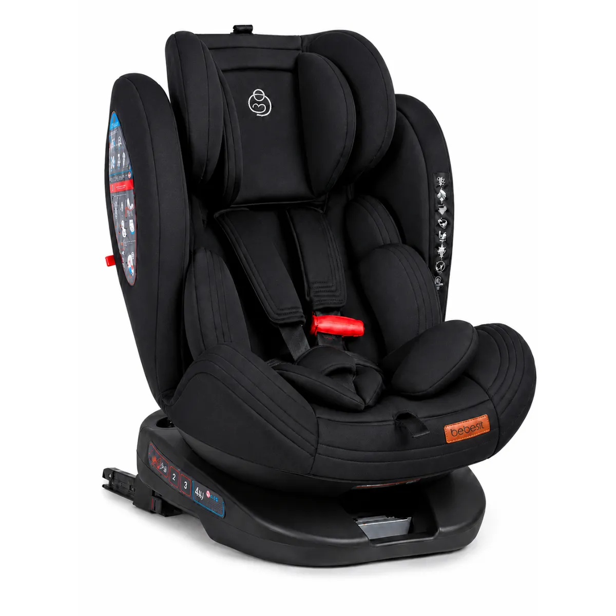 BEBESIT - Silla de Auto Saturn 360° Premium Negro