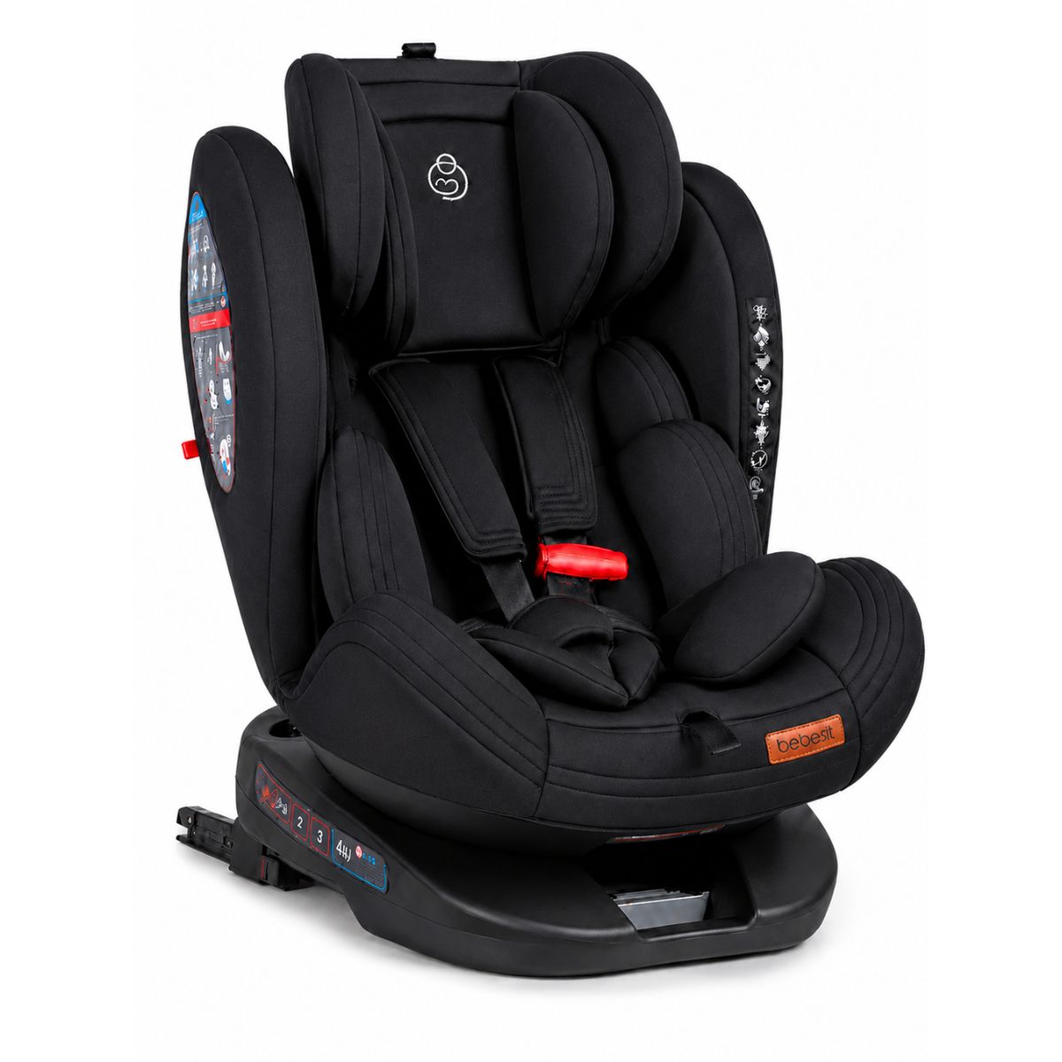 BEBESIT - Silla de Auto Saturn 360° Premium Negro