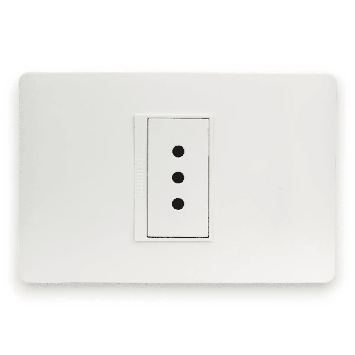 BTICINO - Enchufe Embutido Simple 2p+t 10a Blanco Armado - Btcino