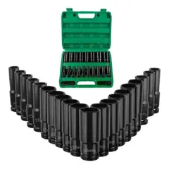 GENERICO - 20 Piezas Juego De Dados Llaves Vaso 12 Mecanica