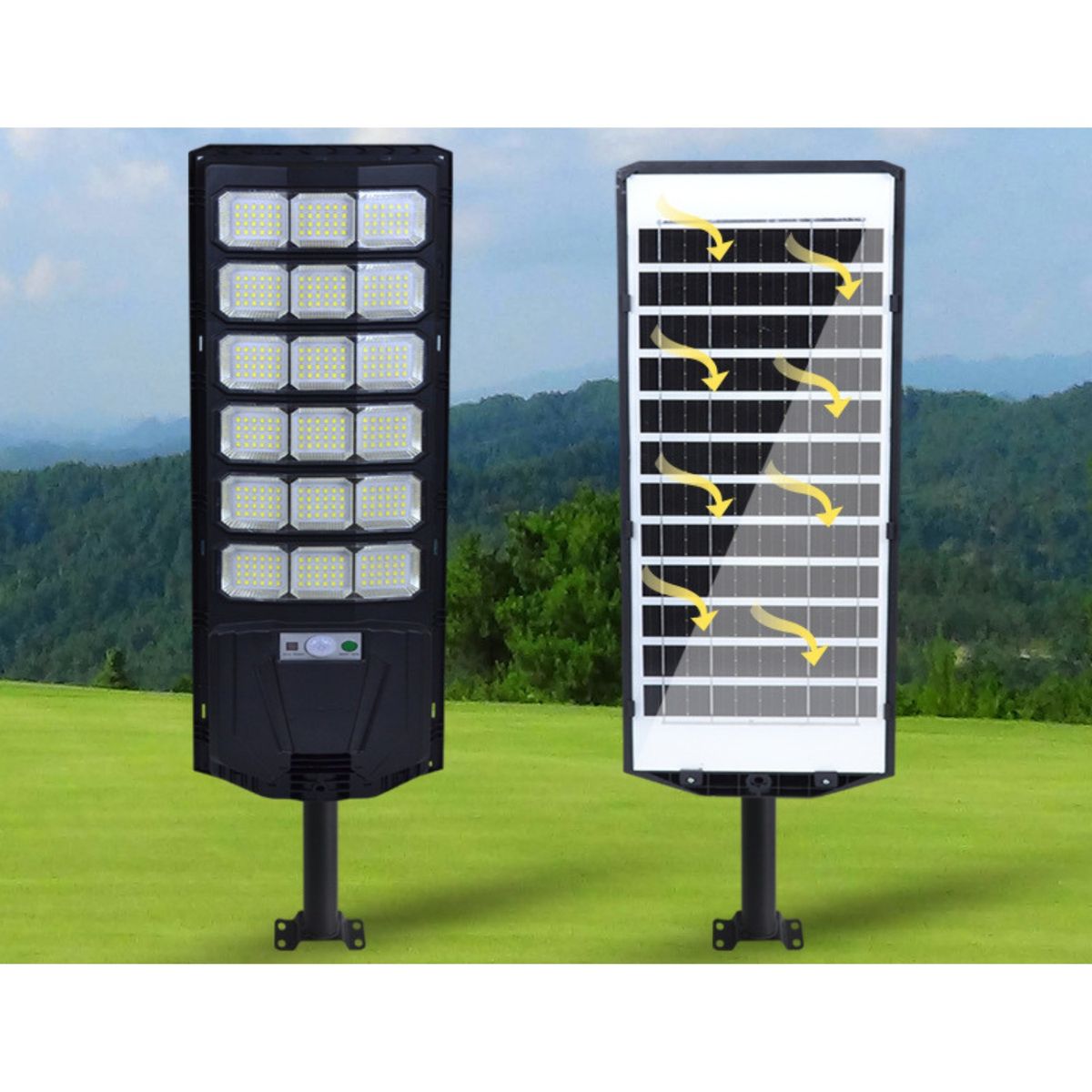 GENERICO - Foco Solar Led 1600w Exterior Alta Potencia + Control Remoto