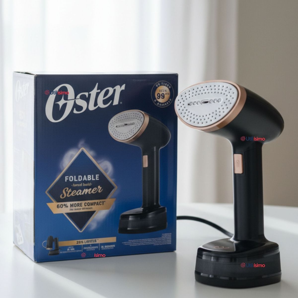 OSTER - Vaporizador de prendas de mano plegable GCSTFS300