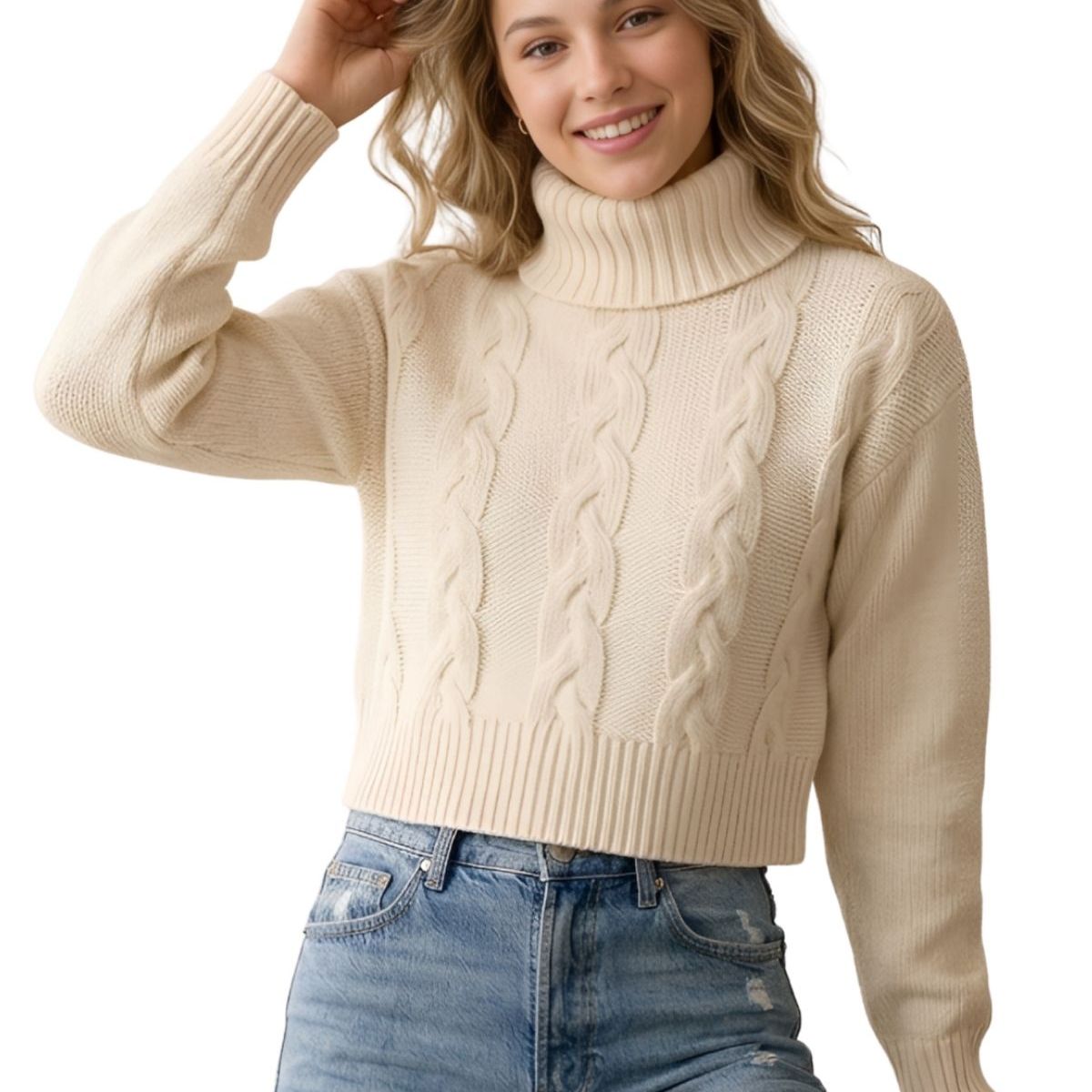 LOOK SHOP - Sweater Lana Mujer Otoño Invierno. Grueso 7022