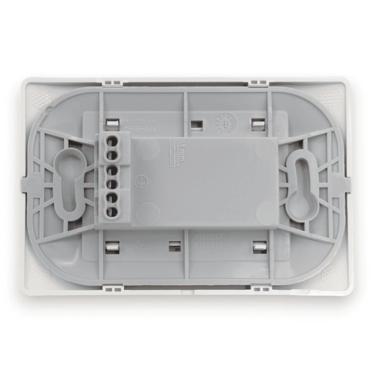 BTICINO - Enchufe Embutido Tríplex 2p+t 10a Blanco Armado - Bticino