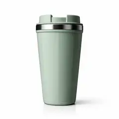 GENERICO - Mug Térmico Antivuelco Antiderrame Smart Grip 500 mL Verde