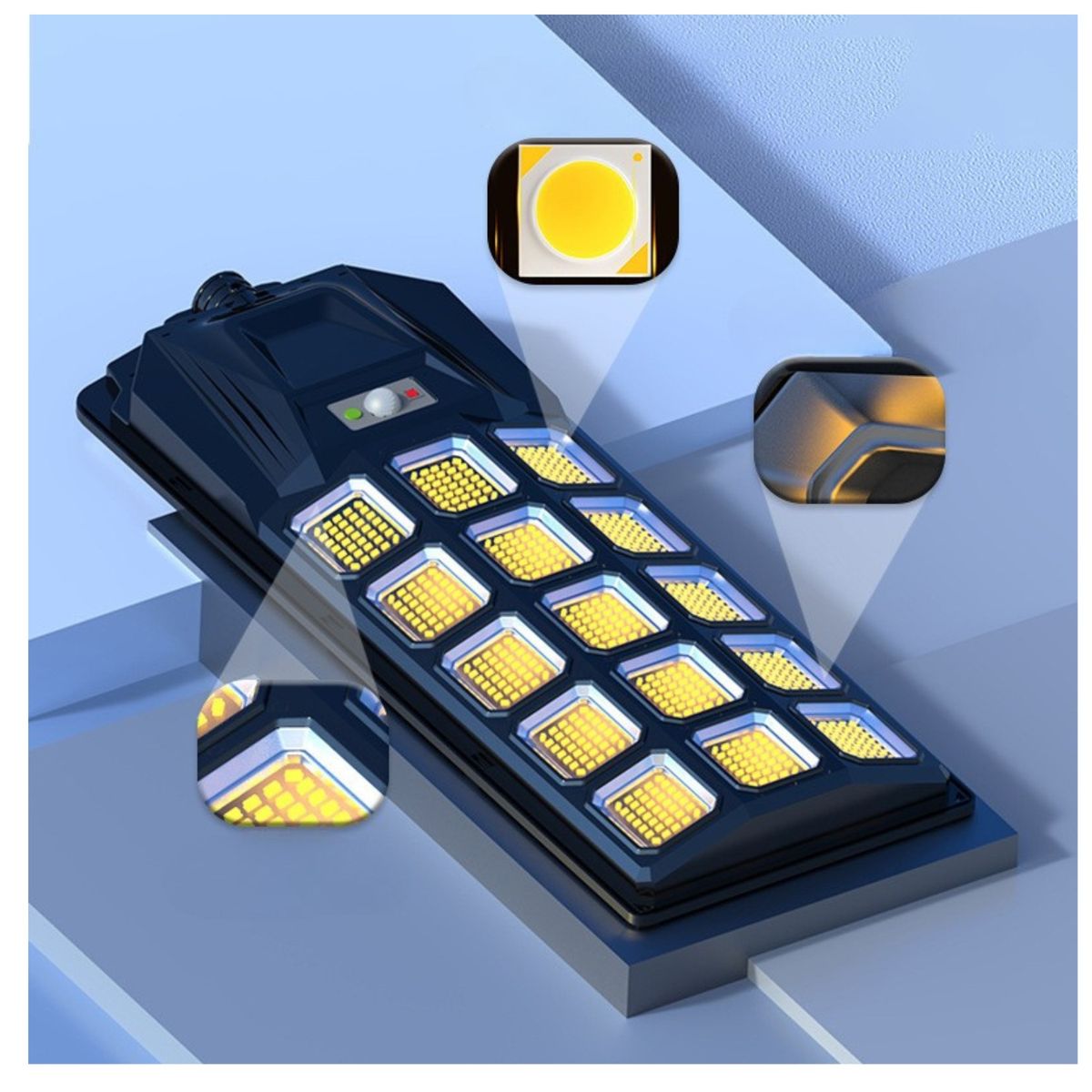 GENERICO - Foco Solar Led 1200w Exterior Ip65 Impermeable + Control