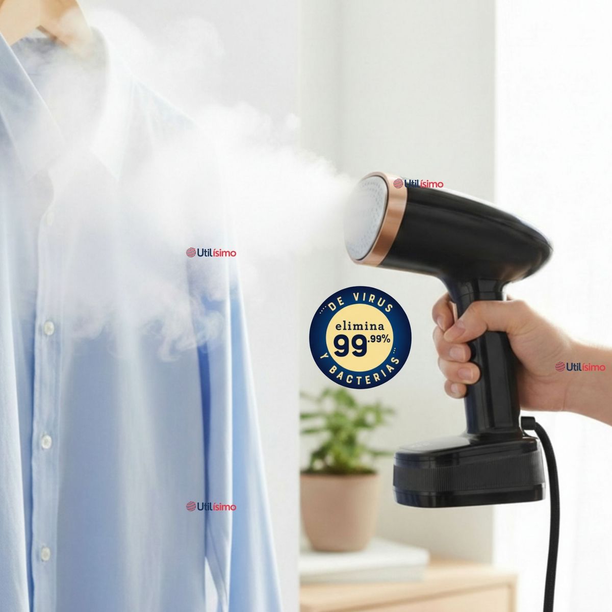 OSTER - Vaporizador de prendas de mano plegable GCSTFS300