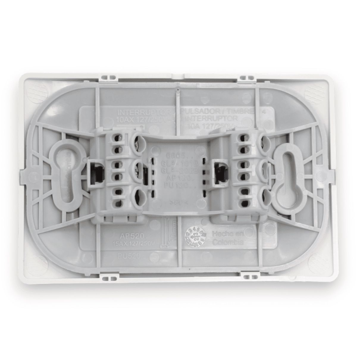 BTICINO - Interruptor Embutido doble 9 / 15 10a Blanco Armado - Bticino