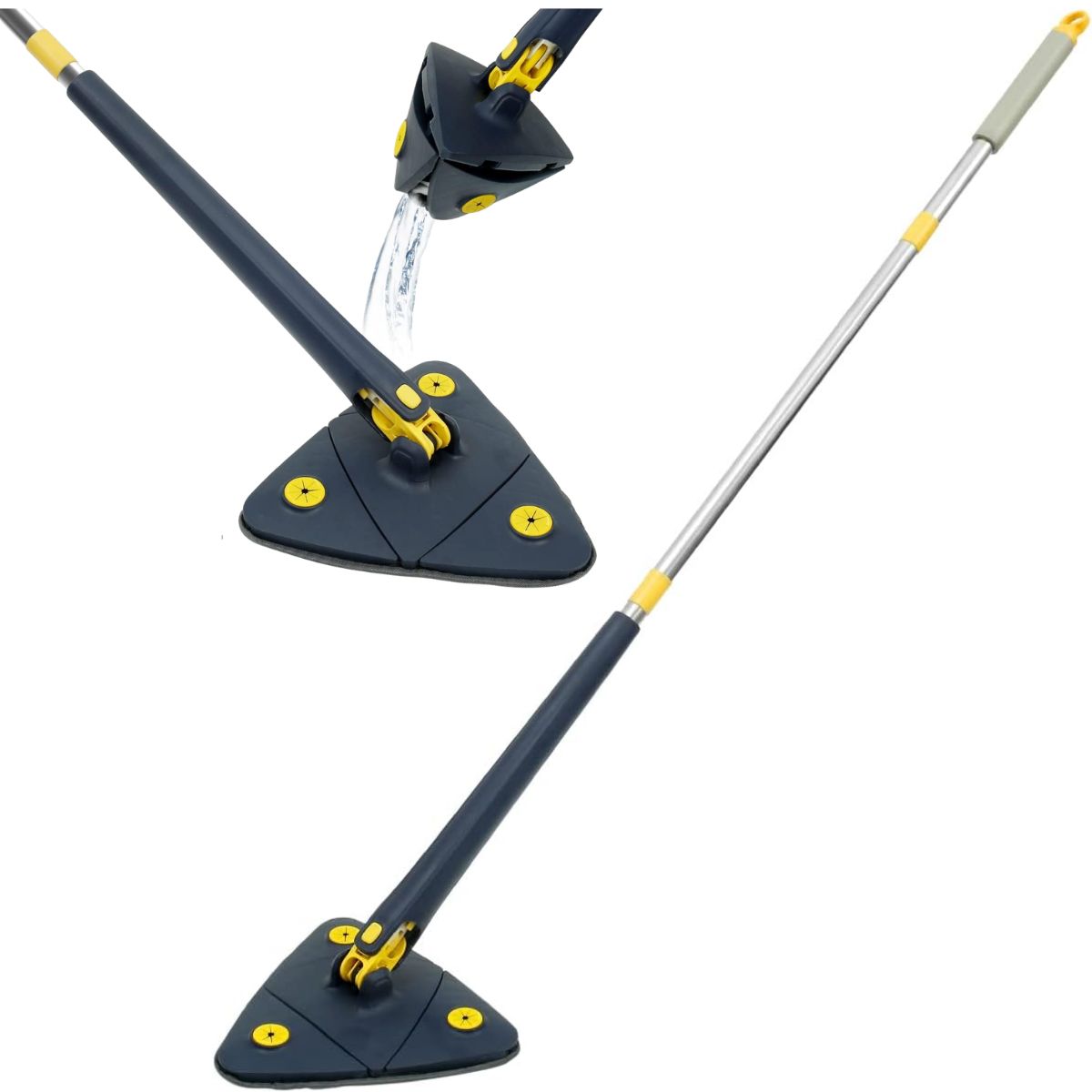 GENERICO - Mopa Trapero Triangular Gira 360 Limpieza Rincones Ampliable