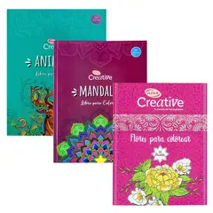 ADIX - Set De 3 Libros Mándalas Para Colorear Marca Creative