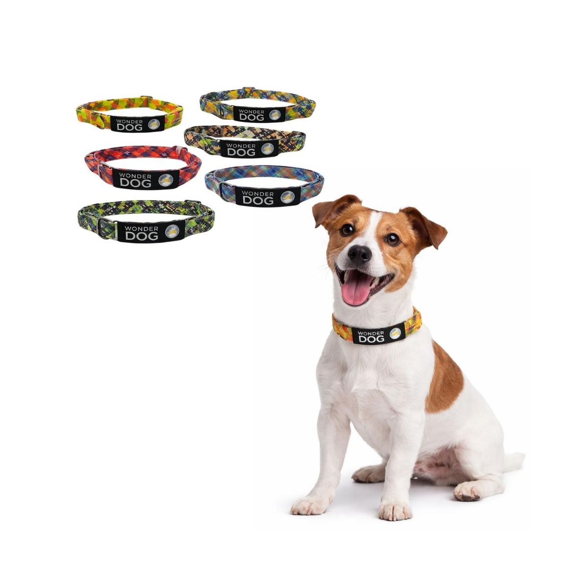 GENERICO - Collar Perro Nylon Ajustable S 32-45 cm Wonder Dog - Naranja