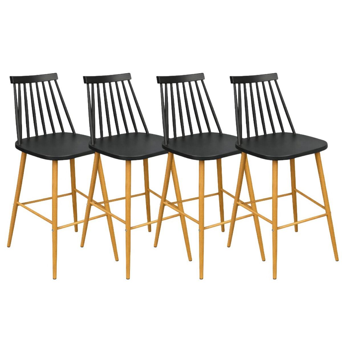 HABITA2 CHILE - Pack 4 Taburetes de Bar 65 cm Royal Estilo Nórdico