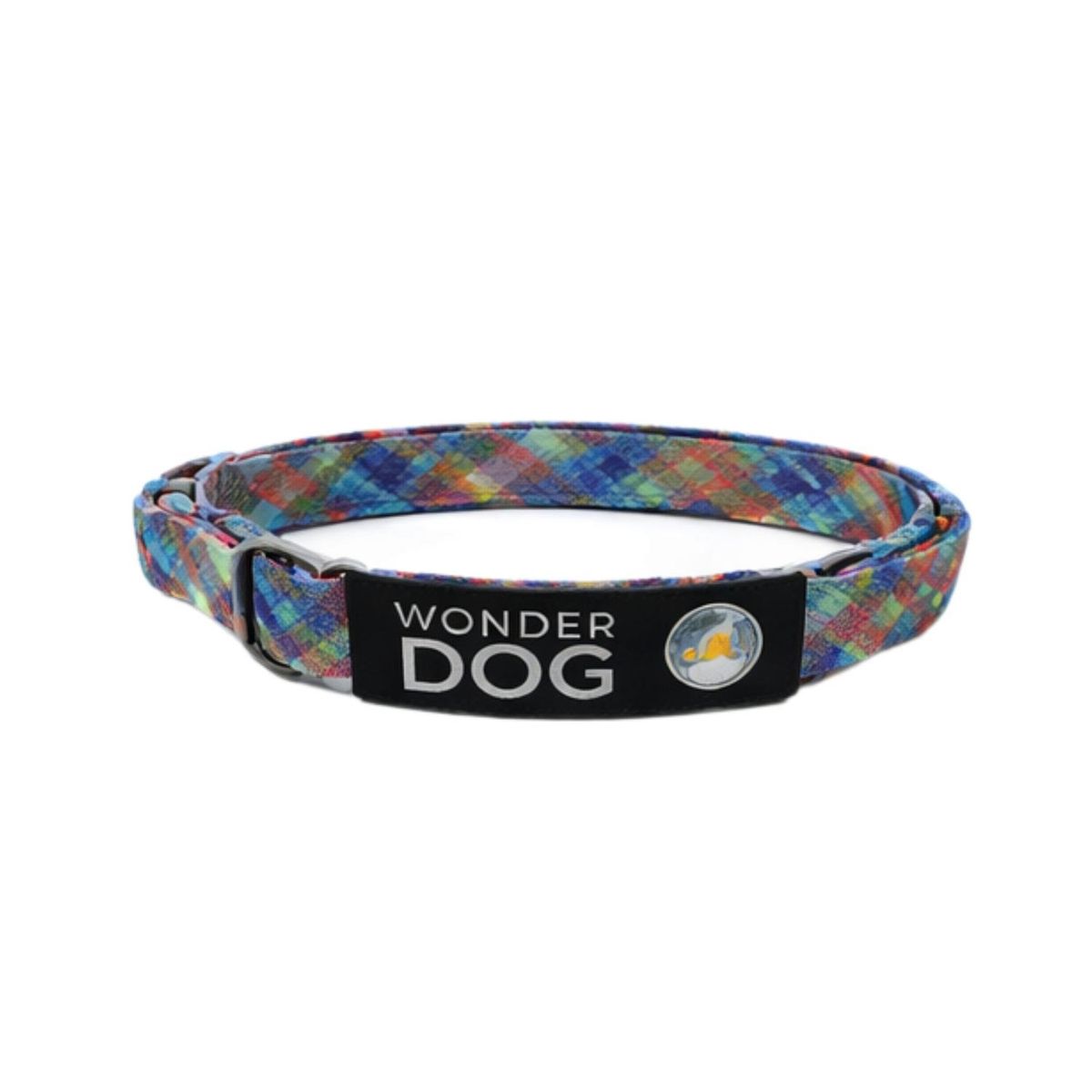 GENERICO - Collar Perro Nylon Ajustable XS 25-35 cm Wonder Dog - Celeste