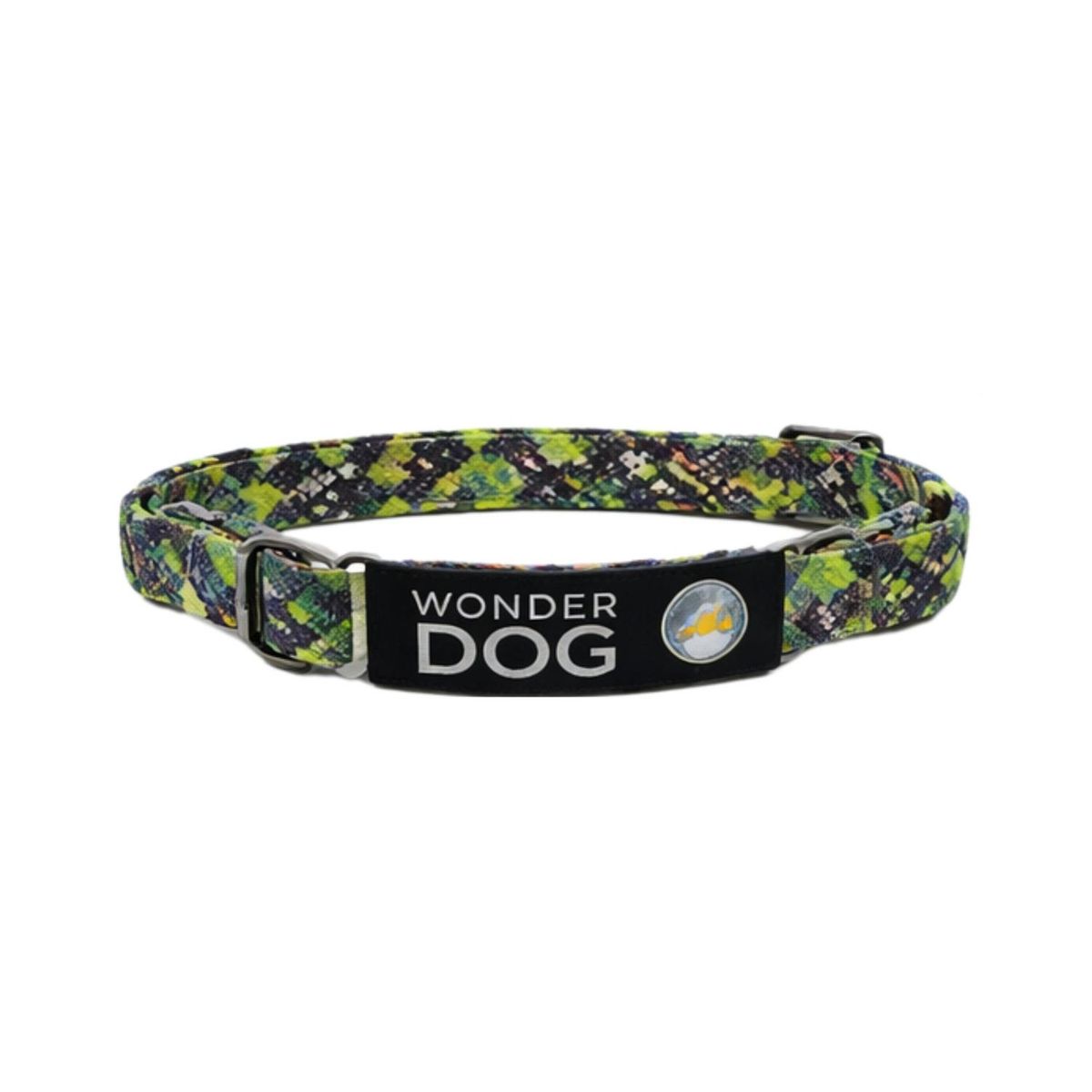 GENERICO - Collar Perro Nylon Ajustable XS 25-35 cm Wonder Dog - Verde