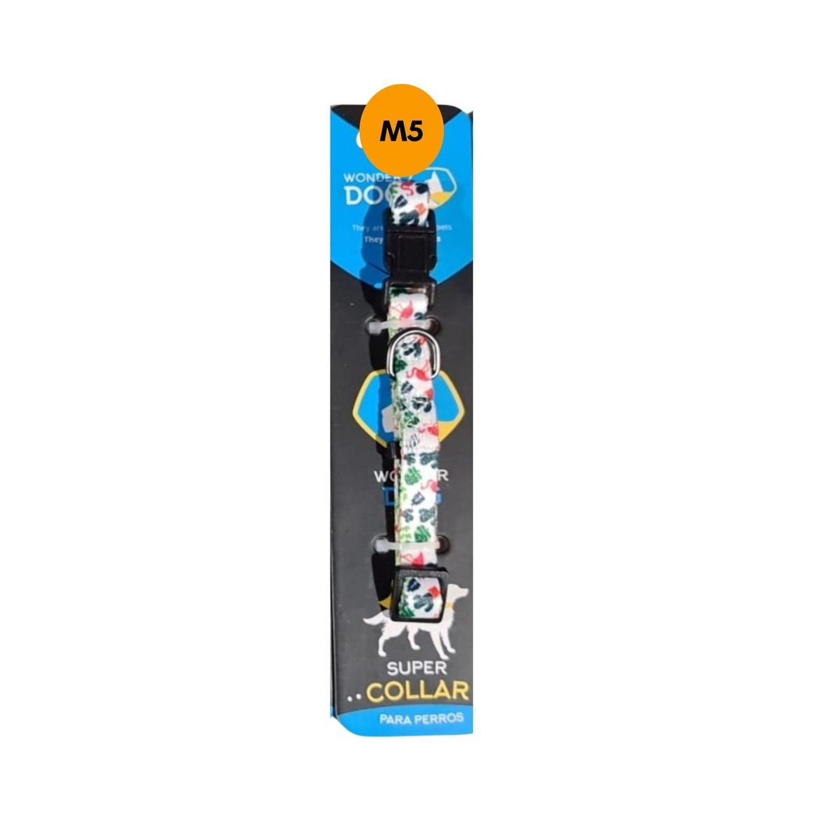 GENERICO - Collar Perro Talla S 3-8 kg Ajustable 20-31 cm Tela - Multicolor