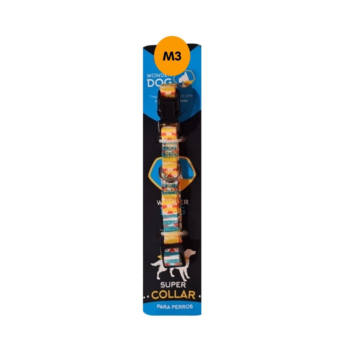 GENERICO - Collar Perro Talla S 3-8 kg Ajustable 20-31 cm Tela - Multicolor