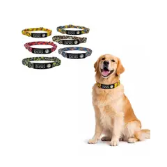 GENERICO - Collar Perro Nylon Ajustable L 48-69 cm Wonder Dog - Multicolor