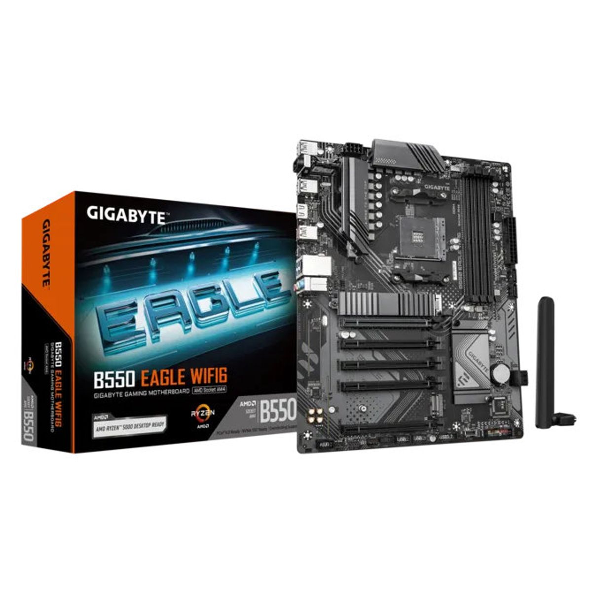 GIGABYTE - MB sAM4 AMD - Gigabyte B550 EAGLE WIFI6 - 4xDDR4 - 2x M.2