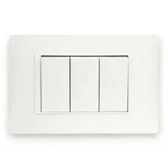 BTICINO - Interruptor Embutido triple 9 / 32 10a Blanco Armado -