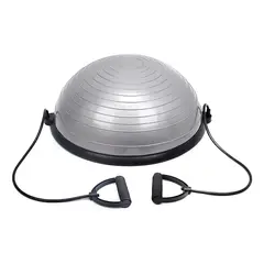 GENERICO - Bosu Balance Trainer 46 cm Con Manillas Entrenamiento Funcional Gris