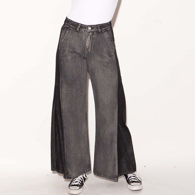 MOMCHIC - Jeans Momchic Lisa Bicolor Gris