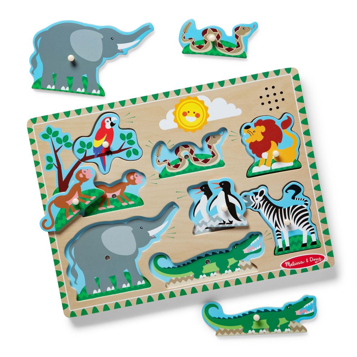 MELISSA & DOUG - PUZZLE ENCAJE MADERA GRANJA CON SONIDO MELISSA AND DOUG