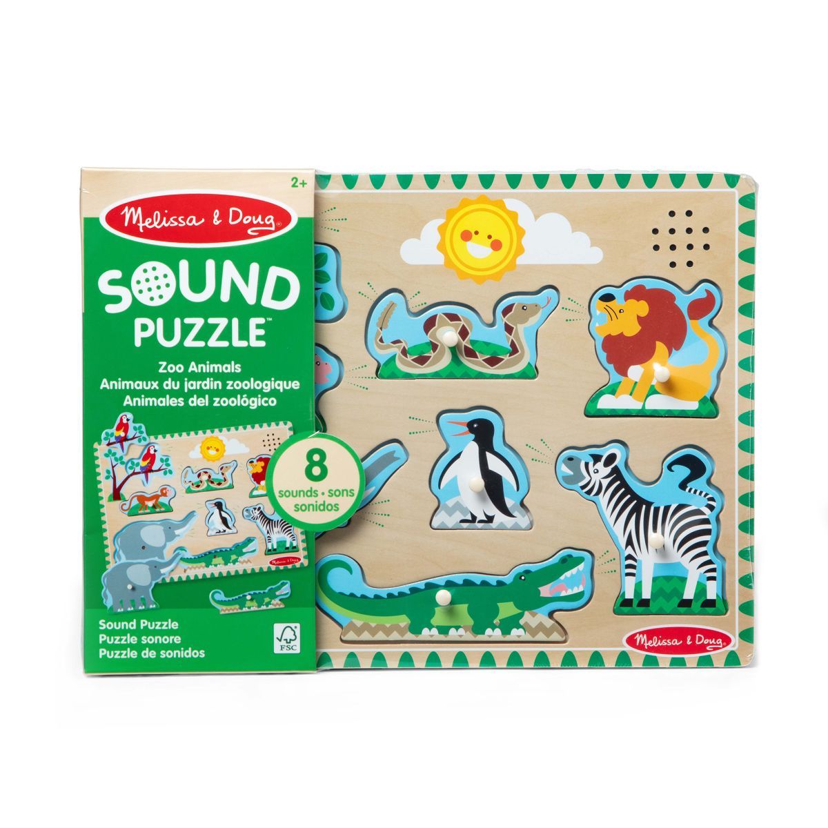MELISSA & DOUG - PUZZLE ENCAJE MADERA GRANJA CON SONIDO MELISSA AND DOUG