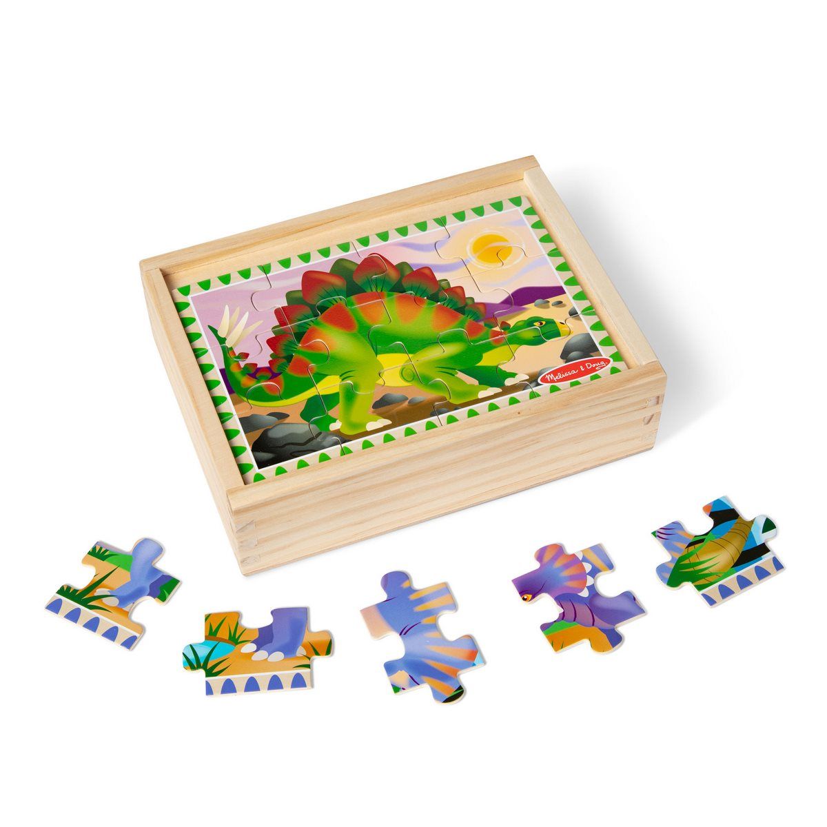 MELISSA & DOUG - PUZZLES DE DINOSAURIO EN CAJA MELISSA AND DOUG