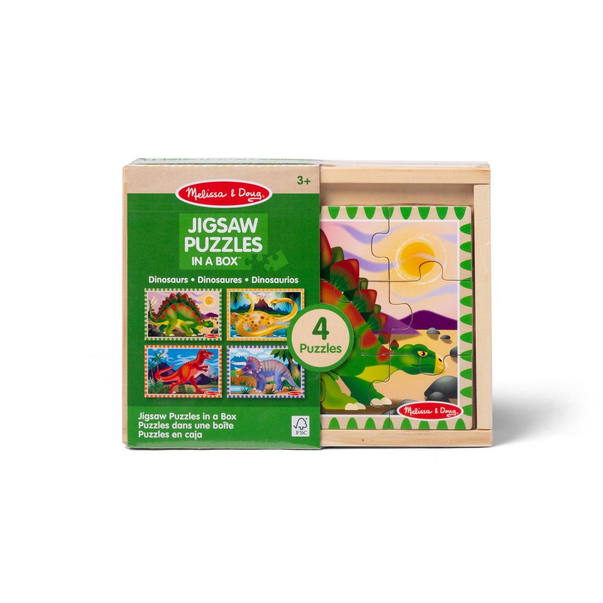 MELISSA & DOUG - PUZZLES DE DINOSAURIO EN CAJA MELISSA AND DOUG