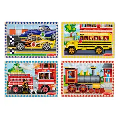 MELISSA & DOUG - PUZZLE DE VEHICULO EN CAJA MELISSA AND DOUG