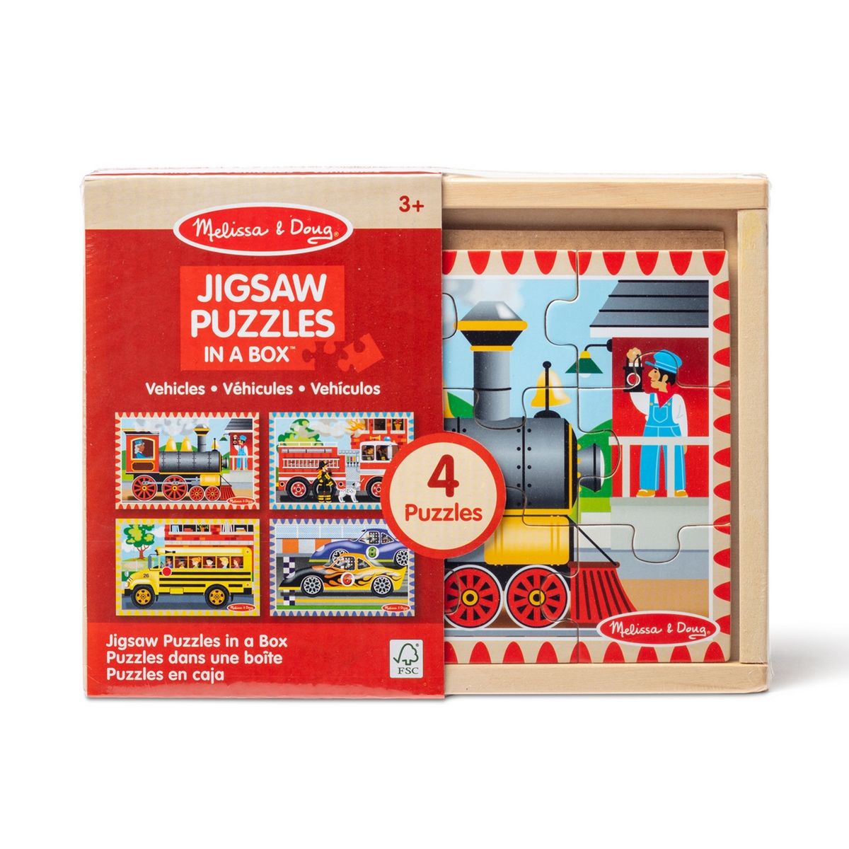 MELISSA & DOUG - PUZZLE DE VEHICULO EN CAJA  MELISSA AND DOUG