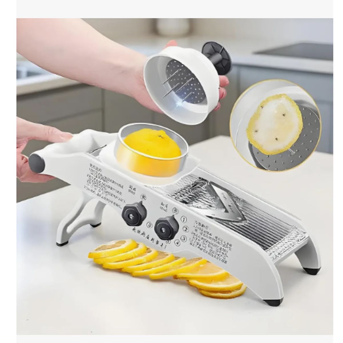 GENERICO - Cortador Verduras Rallador Verduras Picador Cocina 5 Ajuste