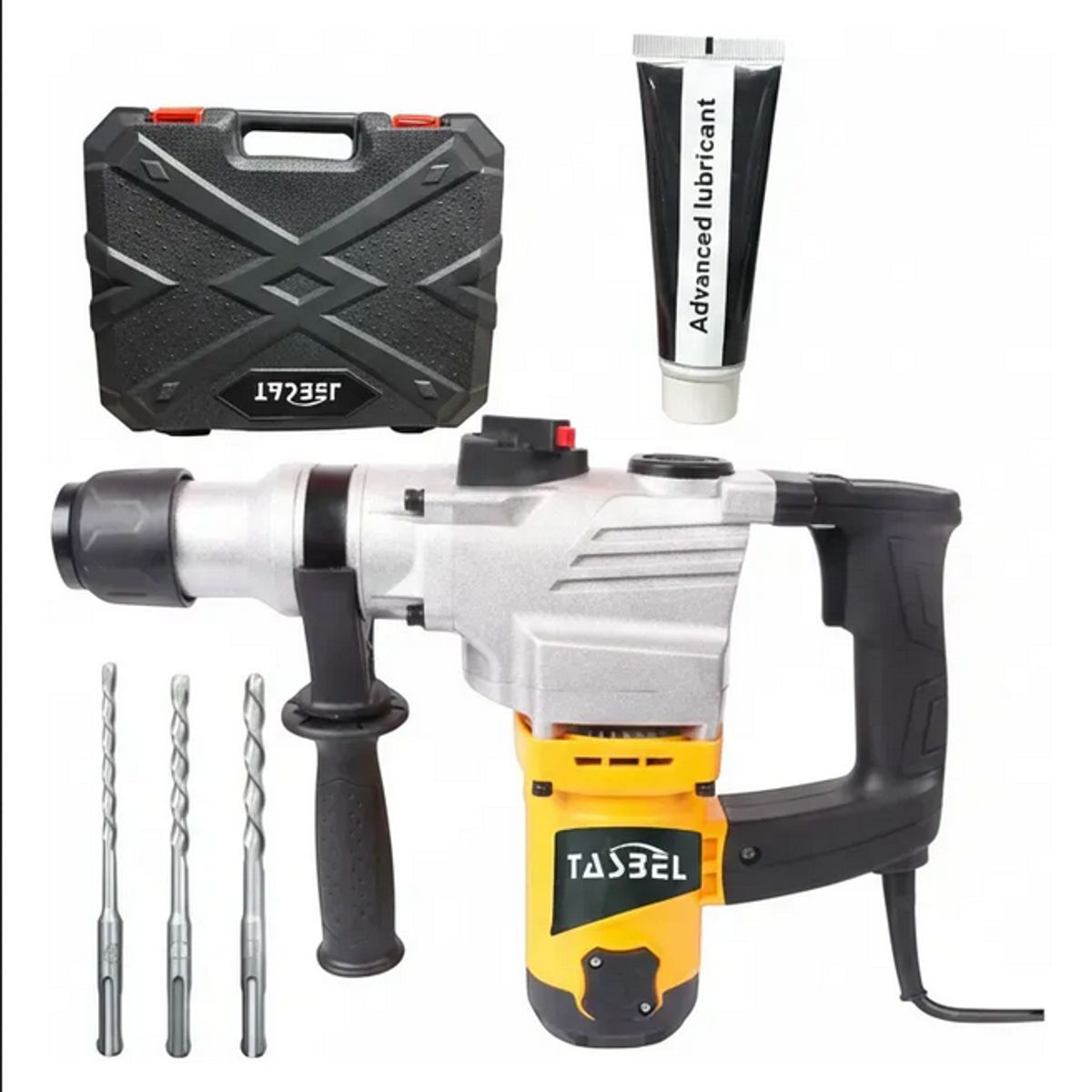GENERICO - Martillo Eléctrico Tasbel Profesional + Maletin + Brocas Amarillo 50