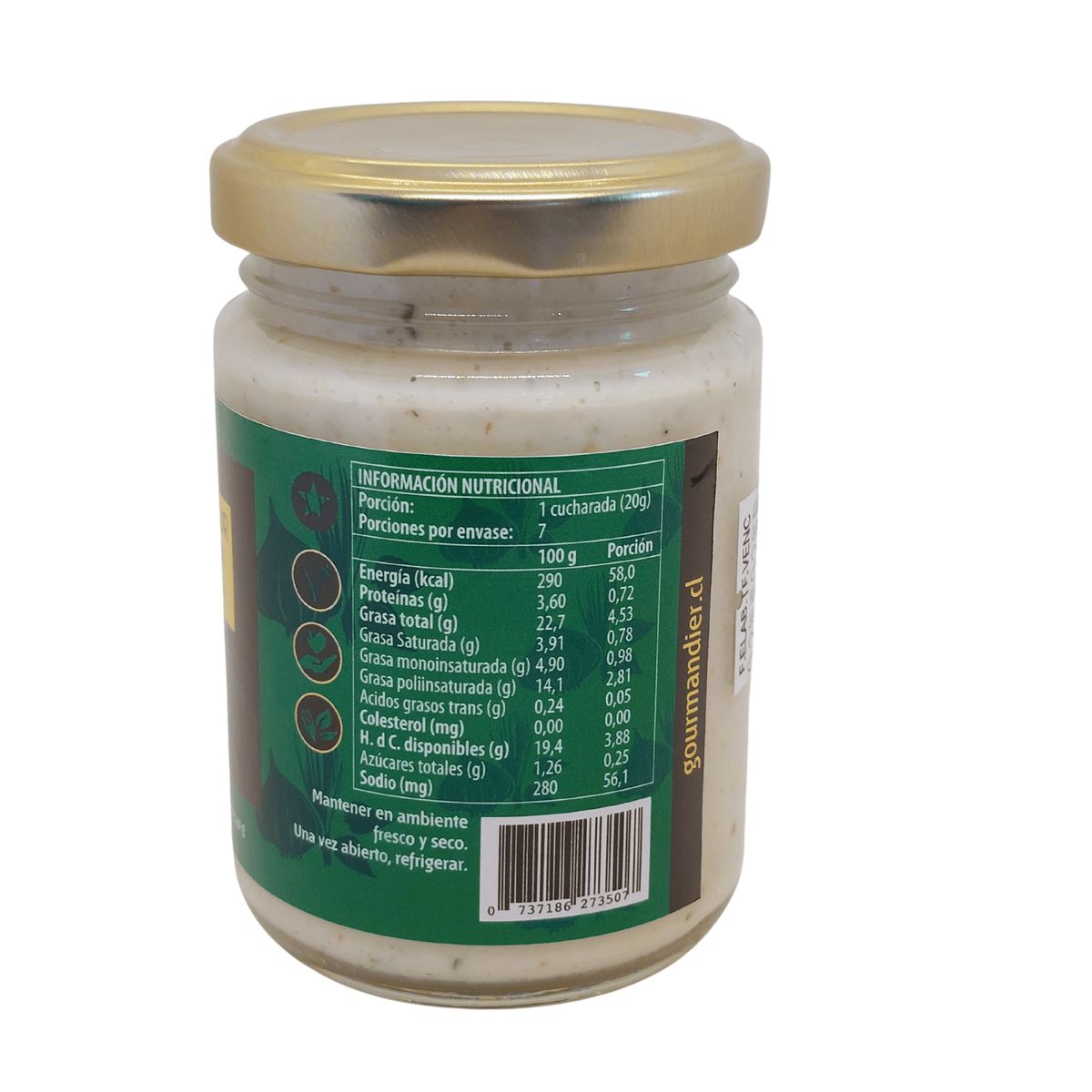 GOURMANDIER - Gourmandier - Pasta ajo hierbas 156 mL