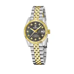 FESTINA SWISS - Reloj F20088/5 Negro Mujer Acero Clasico