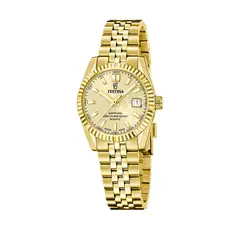FESTINA SWISS - Reloj F20089/2 Dorado Mujer Acero Clasico