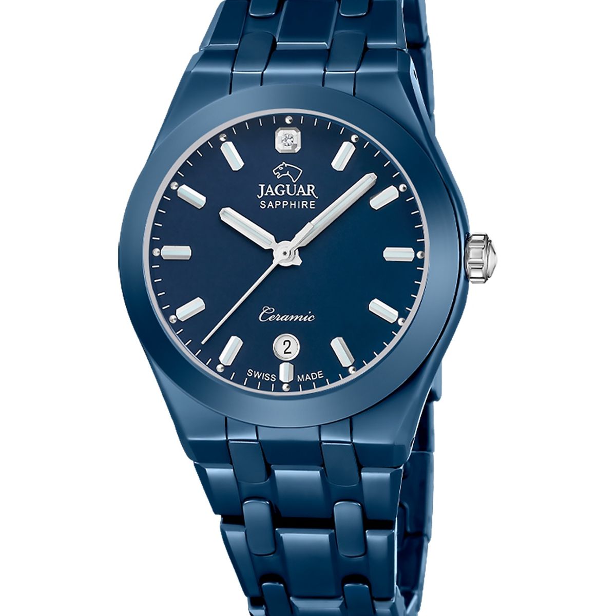 JAGUAR - Reloj J1051/1 Jaguar Swiss Azul Mujer Ceramic