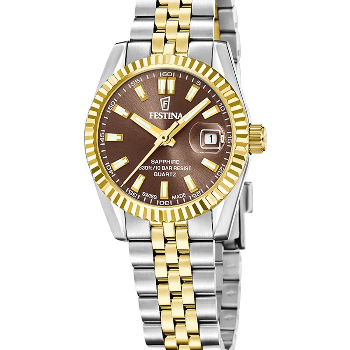 FESTINA SWISS - Reloj F20088/3 Festina Swiss Verde Mujer Acero Clasico
