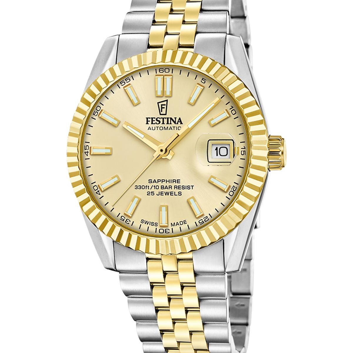 FESTINA SWISS - Reloj F20091/2 Festina Swiss Dorado Hombre Automático