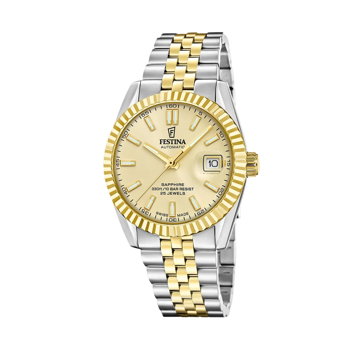 FESTINA SWISS - Reloj F20091/2 Festina Swiss Dorado Hombre Automático