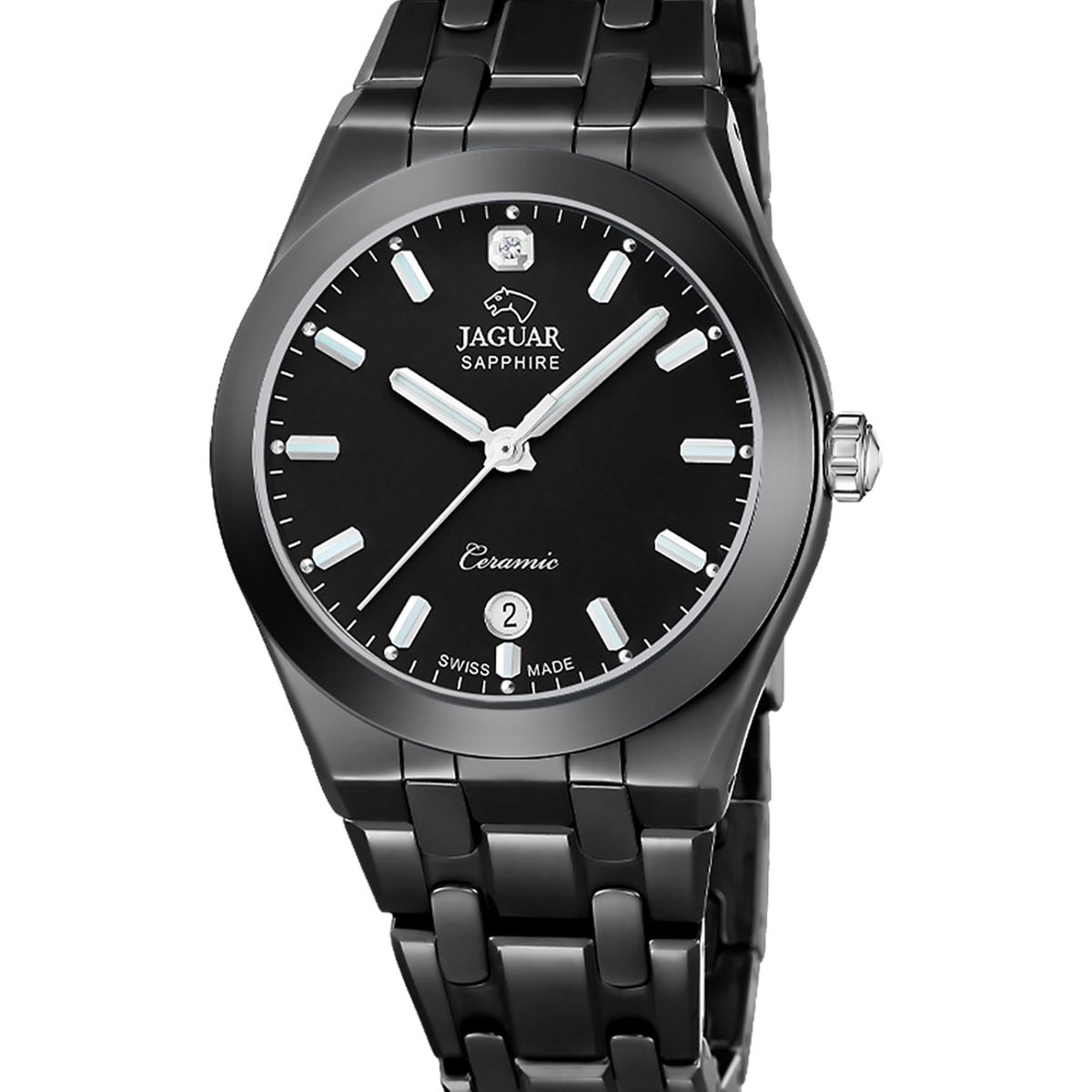 JAGUAR - Reloj J1052/1 Jaguar Swiss Negro Mujer Ceramic