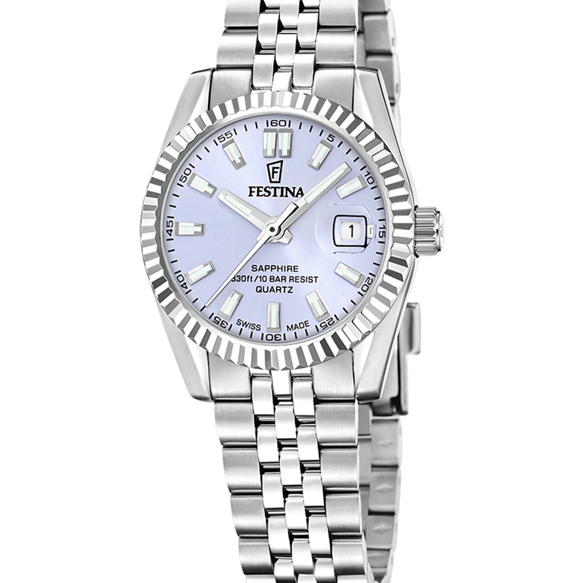 FESTINA SWISS - Reloj F20087/3 Festina Swiss Azul Mujer Acero Clasico