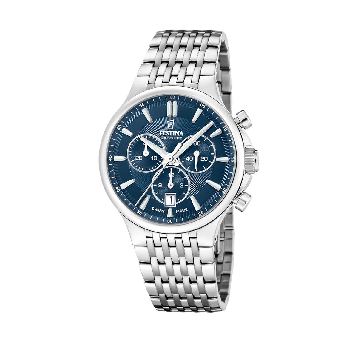 FESTINA SWISS - Reloj F20093/2 Festina Swiss Azul Hombre Chrono
