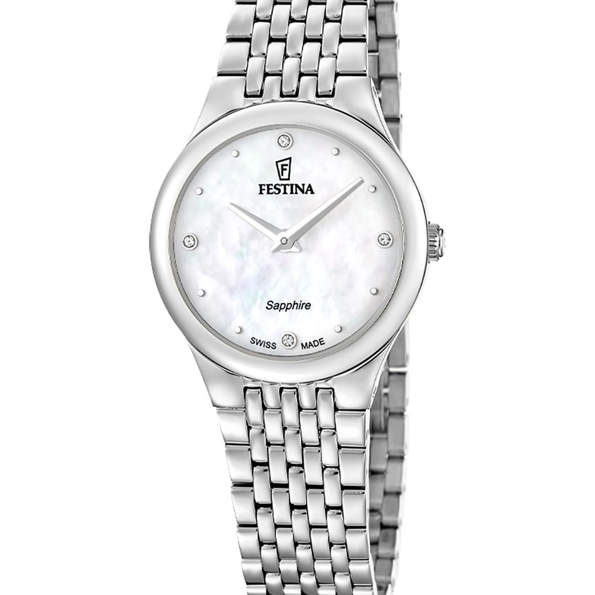FESTINA SWISS - Reloj F20096/1 Festina Swiss Plateado Mujer Grace