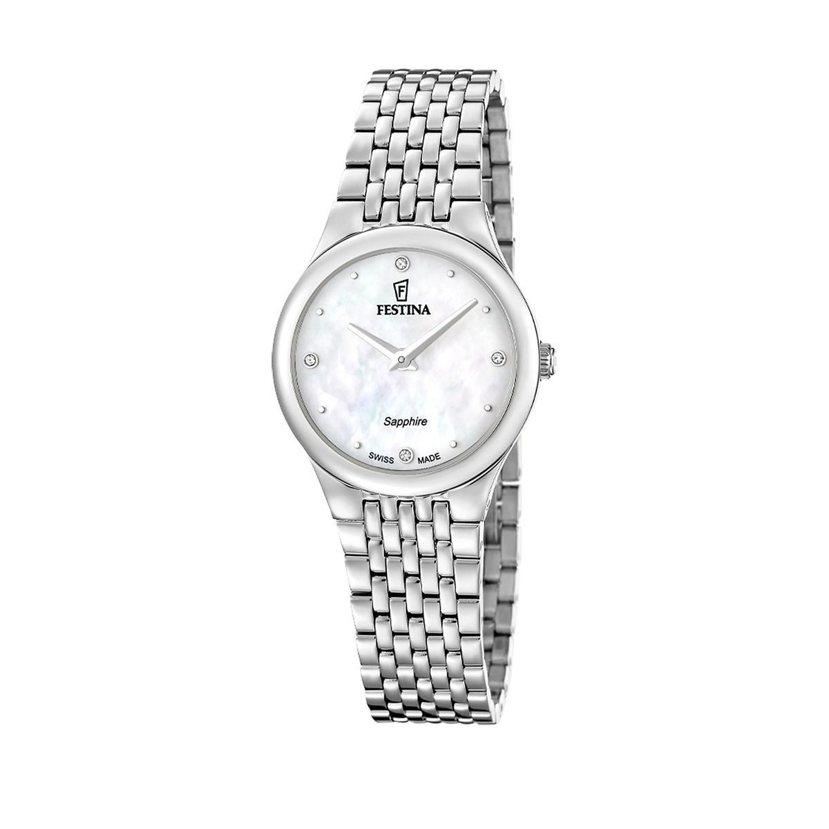FESTINA SWISS - Reloj F20096/1 Festina Swiss Plateado Mujer Grace