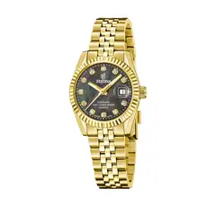 FESTINA SWISS - Reloj F20089/3 Negro Mujer Acero Clasico