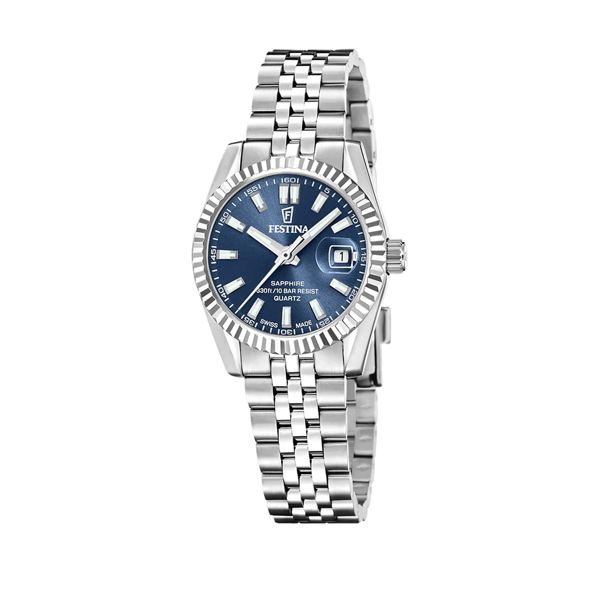 FESTINA SWISS - Reloj F20087/4 Festina Swiss Azul Mujer Acero Clasico