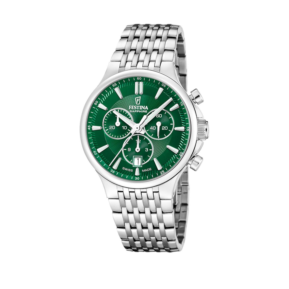 FESTINA SWISS - Reloj F20093/3 Festina Swiss Verde Hombre Chrono