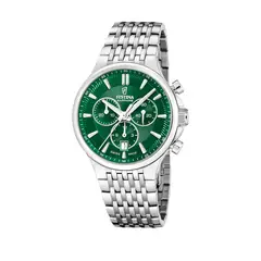 FESTINA SWISS - Reloj F20093/3 Verde Hombre Chrono