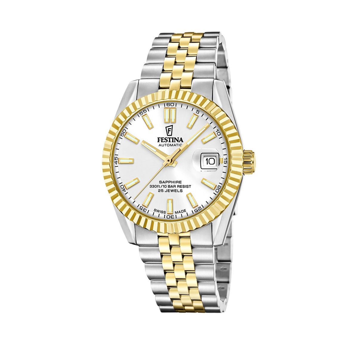 FESTINA SWISS - Reloj F20091/1 Festina Swiss Plateado Hombre Automático